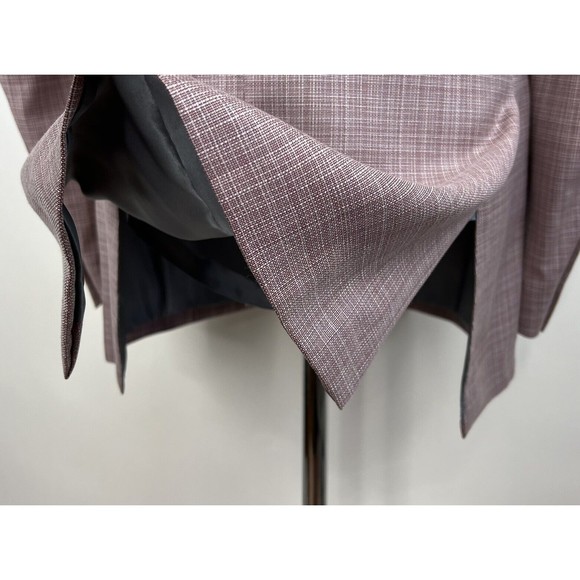 S. Cohen Custom Lanificio di Pray Wool Sport Coat Blazer Plaid Red Mens 44T - Picture 6 of 14